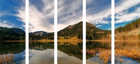 5 μέρη εικόνα λίμνη κάτω από τους λόφους - 200x100