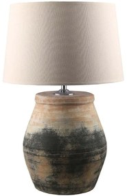 Φωτιστικό Επιτραπέζιο Nikopoli 032194 33x33x71cm Ε27 40W Black-Beige