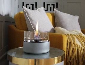 Επιτραπέζια Εστία Φωτιάς Café 18 Tenderflame με διάρκεια καύσης 3 - 4 ώρες, χωρητικότητα δεξαμενής 250ml και διαστάσεις 18.3x13.6cm - Concrete