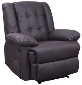 Πολυθρόνα Massage Scarlet Καφέ Pu 90Χ93Χ100εκ.