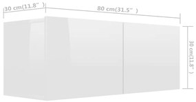 ΈΠΙΠΛΑ ΤΗΛΕΟΡΑΣΗΣ 4 ΤΕΜ. ΓΥΑΛ. ΛΕΥΚΟ 80X30X30 ΕΚ. ΜΟΡΙΟΣΑΝΙΔΑ 3079270