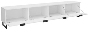 Τραπέζι Tv Sarasota M103, Άσπρο, 200x40x33cm, 29 kg | Epipla1.gr