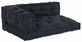 vidaXL Μαξιλάρι για καναπέ παλέτας 3 pcs Ανθρακί ύφασμα