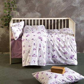 Σεντόνια Κούνιας (Σετ) Sb Home Baby Alphabet Lilac