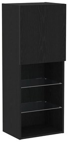 vidaXL Ντουλάπι TV Μαύρη Οξυά 40.5 x 30 x 102 εκ. Επεξεργασμένο ξύλο