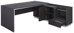 ΓΡΑΦΕΙΟ ΕΠΑΓΓΕΛΜΑΤΙΚΟ ΔΕΞΙΑ ΓΩΝΙΑ ROSEWOOD HM2112R 200X160X76Υ εκ.