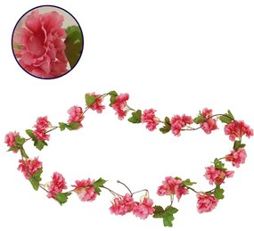 Τεχνητή Γιρλάντα Άνθη Κερασιάς 09021 220cm Fuchsia Globostar Plastic