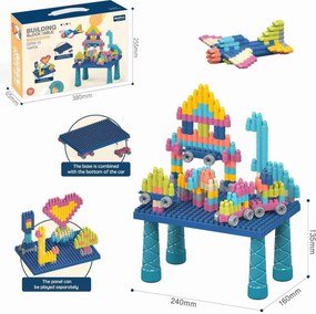 Σετ πάγκος κατασκευών DIY με τουβλάκια - C2703-13 - 140pcs - 117159
