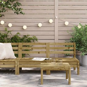 vidaXL Corner Sofa 2 τμχ. Impregnated Pinewood Natural Impregnated
