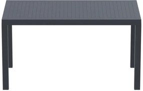 Τραπέζι πολυπροπυλένιου Ares 140x80 Ανθρακί