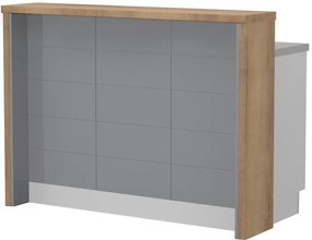 Πάγκος νησίδας Hudson-Μήκος: 135 εκ.-Γκρι-Pacific Walnut