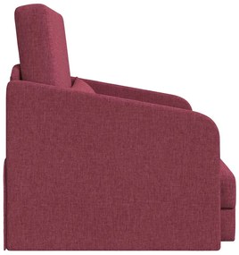 vidaXL Κρεβάτι καναπές Μπορντό 65 x 80 x 83 εκ. ύφασμα