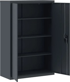 vidaXL Αρχειοθήκη Ανθρακί 90 x 40 x 140 εκ. Ατσάλινη