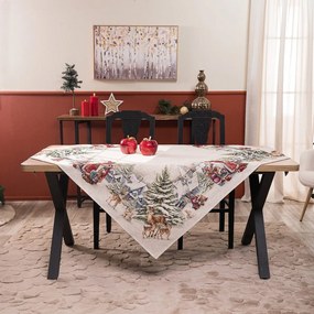 Τραπεζοκαρέ Χριστουγεννιάτικο Emden Multi Teoran 140 X140