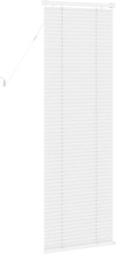vidaXL Βενετσιάνικη Σκίαση Λευκός 150 x 40 εκ 25 mm PVC