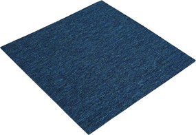 vidaXL Πλακάκι Χαλιού Μπλε 50 x 50 cm 4 τμχ.