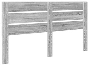 vidaXL Κεφαλάρι Γκρίζο Σονομα 160 cm Επεξεργασμένο ξύλο