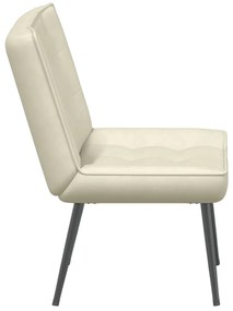 vidaXL Καρέκλα χαλάρωσης Κρέμα 64x74x84 cm Βελούδο
