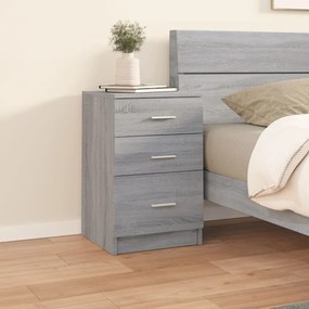vidaXL Κομοδίνο Γκρι Sonoma 40 x 40 x 63 εκ. από Επεξεργασμένο Ξύλο