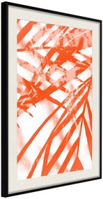 Αφίσα - Incandescent Leaf - 20x30 - Μαύρο - Με πασπαρτού