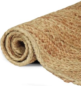vidaXL Χαλιά χώρου Φυσικό 240 x 240 cm Γιούτα