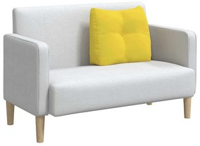 vidaXL Μαξιλάρι Πλάτης Απαλό Κίτρινο 60 x 24 x 50 εκ ύφασμα