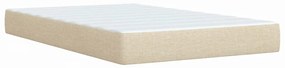 ΚΡΕΒΑΤΙ BOXSPRING ΜΕ ΣΤΡΩΜΑ ΚΡΕΜ 90X190 ΕΚ.ΥΦΑΣΜΑΤΙΝΟ 3288055