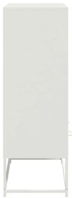 vidaXL Ντουλάπι Λευκό 68x39x111,5 εκ. από Χάλυβα