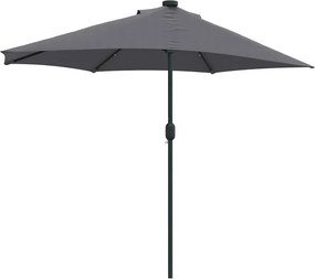 vidaXL Ομπρέλα Κήπου Ανθρακί 294 x 150 x 224 εκ