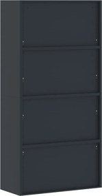 vidaXL Αρχειοθήκη Ανθρακί 90 x 40 x 180 εκ. Ατσάλινη