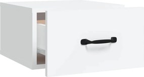 vidaXL Κομοδίνα Επιτοίχια 2 τεμ. Λευκά 35x35x20 εκ.