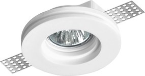 Γύψινο Σποτ Χωνευτό Tobia Trimless GU10 Κοπή ⌀10,8cm Λευκό