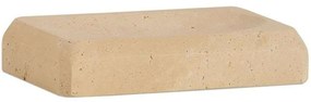 Σαπουνοθήκη Travertine AH-BA24111 13x9x2,5cm Marble Beige Andrea House Μάρμαρο