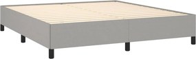 vidaXL Κρεβάτι Boxspring με Στρώμα Αν. Πράσινο 160x200εκ Υφασμάτινο