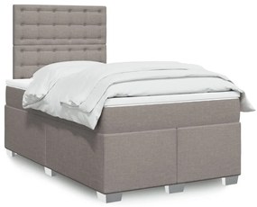 ΚΡΕΒΑΤΙ BOXSPRING ΜΕ ΣΤΡΩΜΑ TAUPE 120X190 ΕΚ. ΥΦΑΣΜΑΤΙΝΟ 3290445