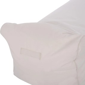 Πουφ Wadeline ξαπλώστρα με Textiline λευκό 190x80x40-60Υ εκ. 190x80x60 εκ.