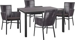 ΣΕΤ 5 ΤΜΧ ΑΛΟΥΜΙΝΙΟΥ ΜΕ ΤΡΑΠΕΖΙ 140Χ80Χ75,5Υ HM10517