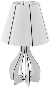 Φωτιστικό Επιτραπέζιο Cossano 94947 White Eglo Metal,Wood
