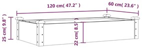 ΖΑΡΝΤΙΝΙΕΡΑ ΥΠΕΡΥΨ. ΜΕ ΕΠΕΝΔΥΣΗ ΚΑΦΕ 120X60X25 ΕΚ. ΜΑΣΙΦ ΕΛΑΤΗ 364290