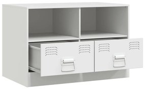 vidaXL Έπιπλο Τηλεόρασης Λευκό 67x39x44 εκ. από Χάλυβα