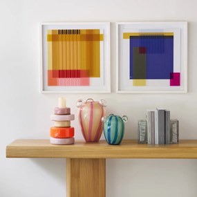 Βάζο από φυσητό γυαλί με 3 φυσαλίδες, ύψος 30 εκ., Celis