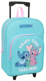 Σχολική Τσάντα με Ρόδες Stitch Μπλε 32 x 42 x 14 cm