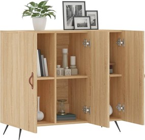vidaXL Ντουλάπι Sonoma δρυς 90x34x80 εκ. Επεξεργασμένο Ξύλο