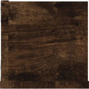 vidaXL Ραφιέρα Τοίχου για CD Καπνιστή Δρυς 100x18x18 εκ. Επεξ. Ξύλο