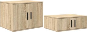 vidaXL Κρεβάτι με αποθηκευτικό χώρο Δρύς Sonoma 75 cm