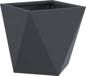 vidaXL Γλάστρα Ανθρακί 30 x 30 x 30 cm Ατσάλι