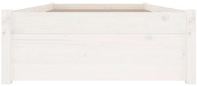 vidaXL Πλαίσιο Κρεβατιού με Συρτάρια Λευκό 90 x 200 εκ.