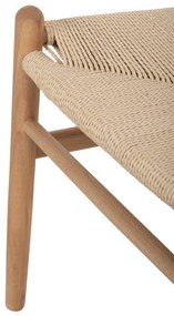 ΣΕΤ ΤΡΑΠΕΖΑΡΙΑΣ 5ΤΜΧ BRAVE HM21182 MDF TOP-ΞΥΛΟ ΟΞΙΑΣ &amp; PAPER ROPE ΣΕ ΦΥΣΙΚΟ