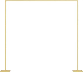 vidaXL Αψίδα Γάμου Χρυσό 338 x 35 x 300 εκ Ατσάλι