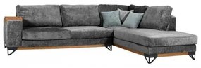 ΚΑΝΑΠΕΣ Fylliana Angelo ΔΕΞΙΑ ΓΩΝΙΑ ΣΚΟΥΡΟ ΓΚΡΙ 300x230x95 888-222-048